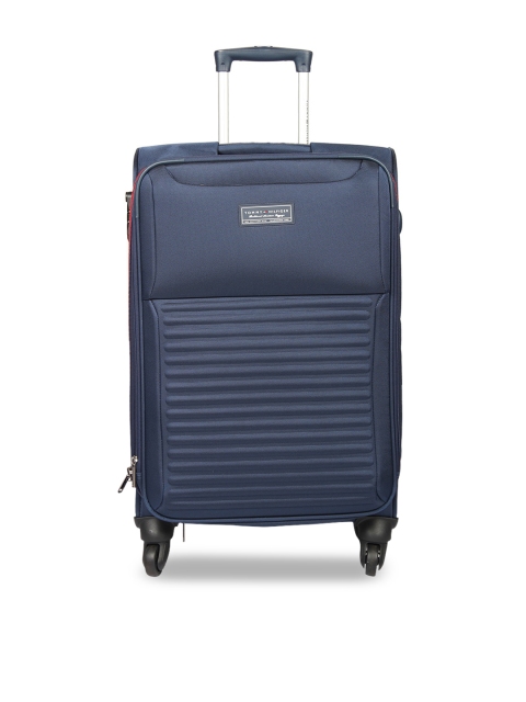 

Tommy Hilfiger Unisex Blue Small Trolley Suitcase