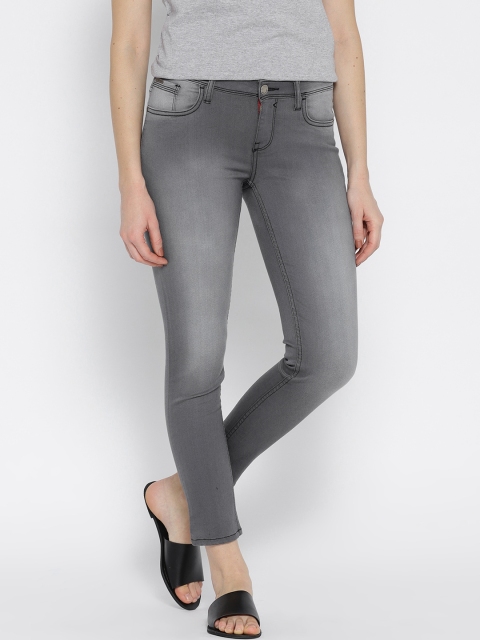 

Ed Hardy Women Grey Skinny Fit Mid-Rise Clean Look Stretchable Jeans