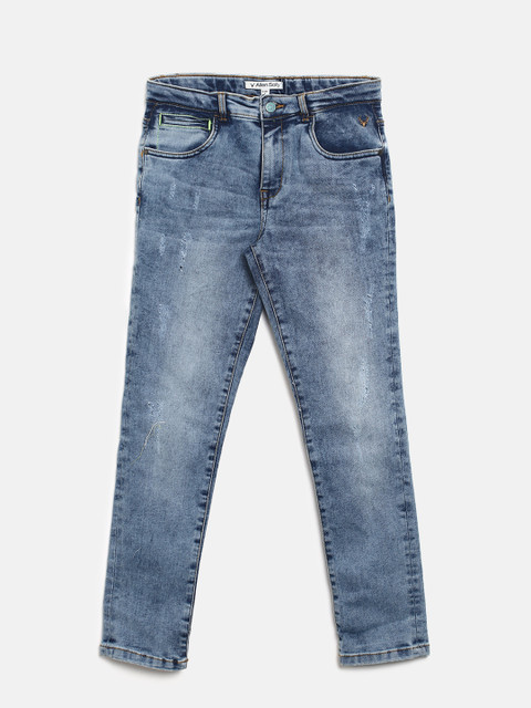 

Allen Solly Junior Boys Blue Slim Fit Mid-Rise Clean Look Jeans