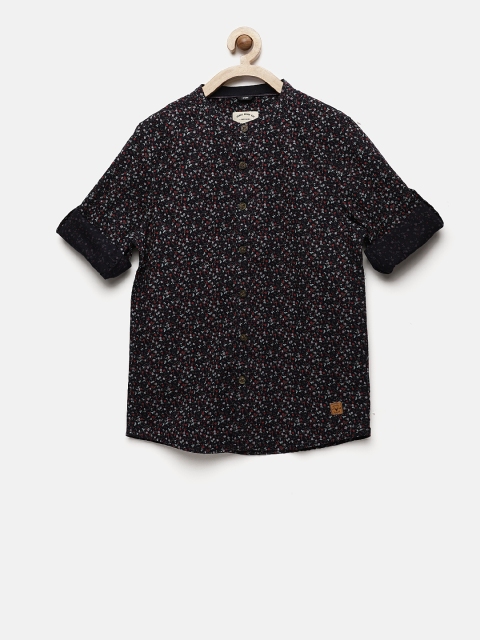 

Allen Solly Junior Boys Navy Blue Regular Fit Printed Casual Shirt