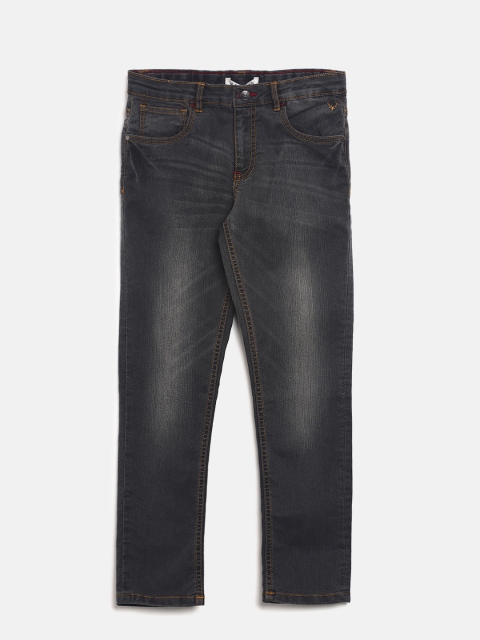 

Allen Solly Junior Boys Grey Slim Fit Mid-Rise Clean Look Jeans