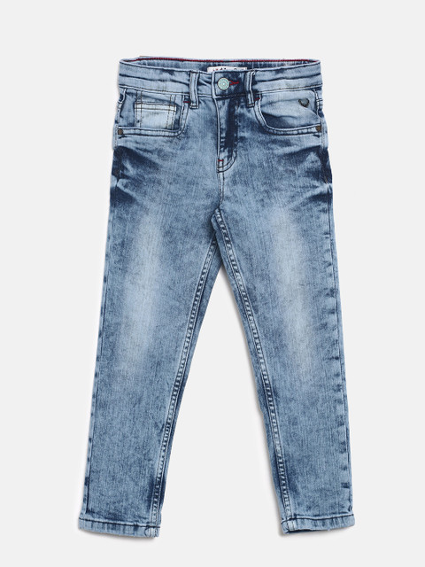 

Allen Solly Junior Boys Blue Slim Fit Mid-Rise Jeans