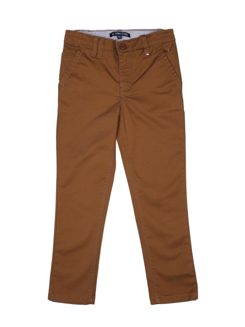 

Allen Solly Junior Boys Khaki Slim Fit Solid Regular Trousers