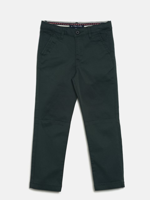 

Allen Solly Junior Boys Green Regular Fit Solid Chinos