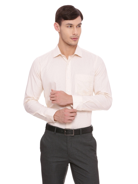 

Van Heusen Men Orange Slim Fit Checked Formal Shirt