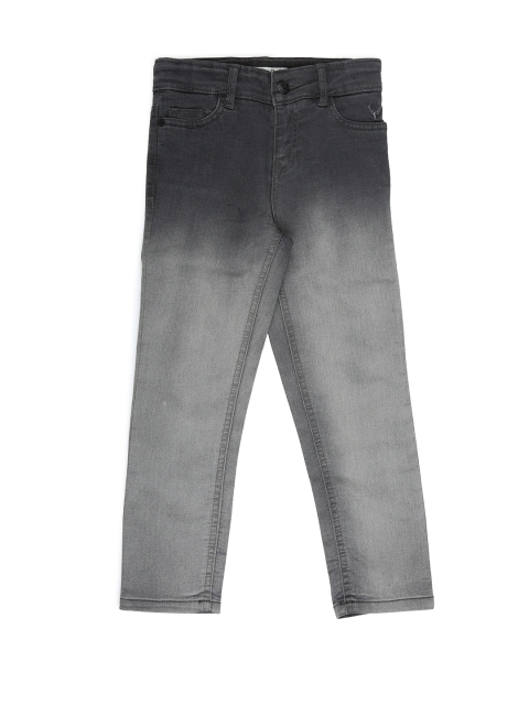 

Allen Solly Junior Boys Grey Slim Fit Mid-Rise Clean Look Jeans