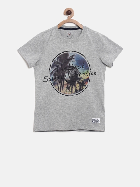 

Allen Solly Junior Boys Grey Printed Round Neck T-shirt