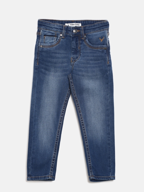 

Allen Solly Junior Boys Blue Slim Fit Mid-Rise Clean Look Jeans