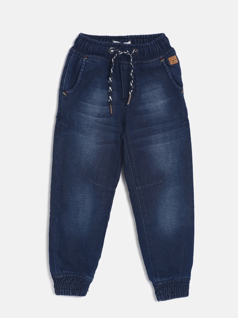 

Allen Solly Junior Boys Blue Slim Fit Mid-Rise Clean Look Joggers