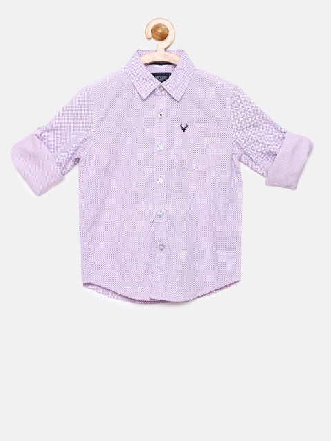 

Allen Solly Junior Boys Pink Regular Fit Printed Casual Shirt