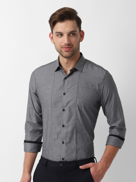 

Louis Philippe Sport Men Grey Slim Fit Solid Casual Shirt