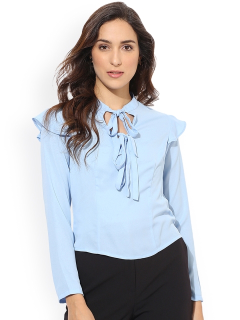 

Heather Hues Women Blue Solid Top