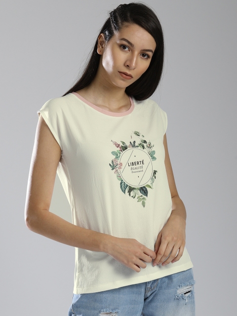 

Bossini Women White Printed Top