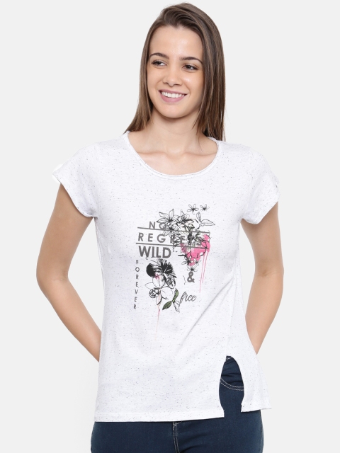 

People Women Off-White Printed Top