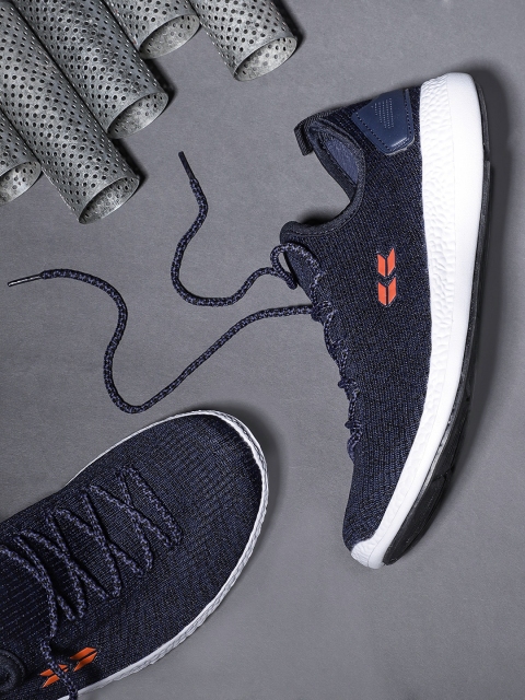 

Crew STREET Men Navy Blue Running Shoes