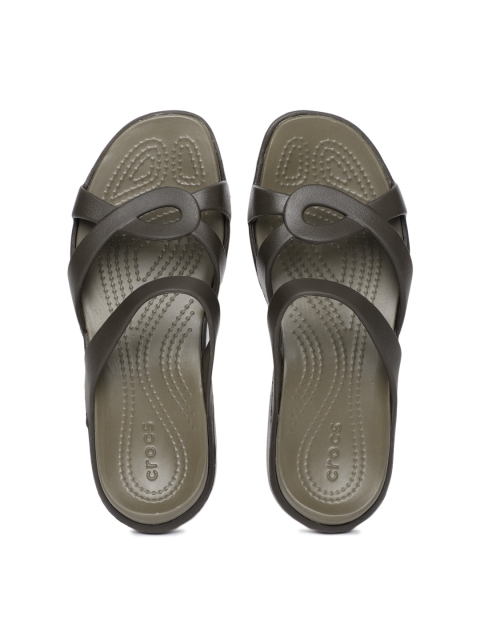 

Crocs Women Brown Solid Open Toe Flats