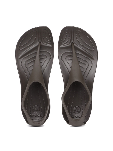 

Crocs Women Brown Solid Open Toe Flats