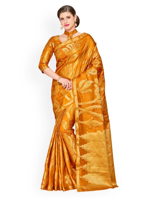 

MIMOSA Mustard Art Silk Woven Design Kanjeevaram Saree