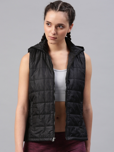 

HRX by Hrithik Roshan Women Black Solid Padded Jacket