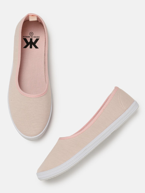 

Kook N Keech Women Pink Slip-On Sneakers