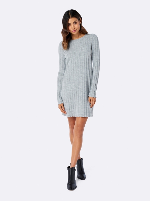 

Forever New Grey Solid Sheath Dress