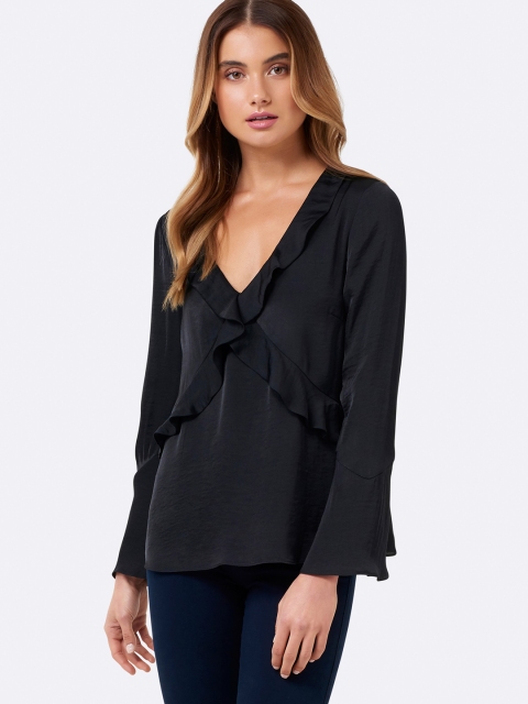 

Forever New Women Black Solid Top