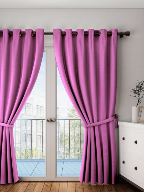 

Lushomes Lavender Solid Window Curtain