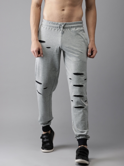 

HERE&NOW Men Grey Melange Joggers