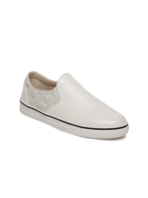 

Lavie Women White Slip-On Sneakers