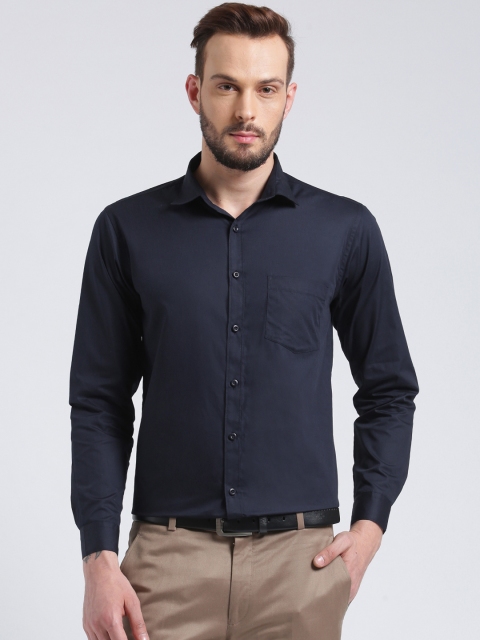 

Being Fab Men Navy Blue Smart Regular Fit Solid Formal Shirt