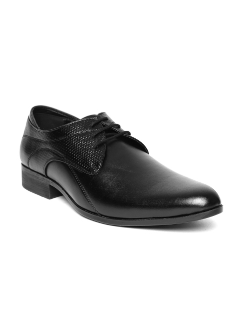 

San Frissco Men Black Formal Derbys with Textured Detail