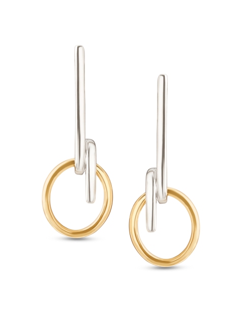 

Mia by Tanishq 14KT Yellow & White Gold Drop Earrings