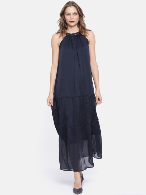 

Vero Moda Women Blue Solid Maxi Dress