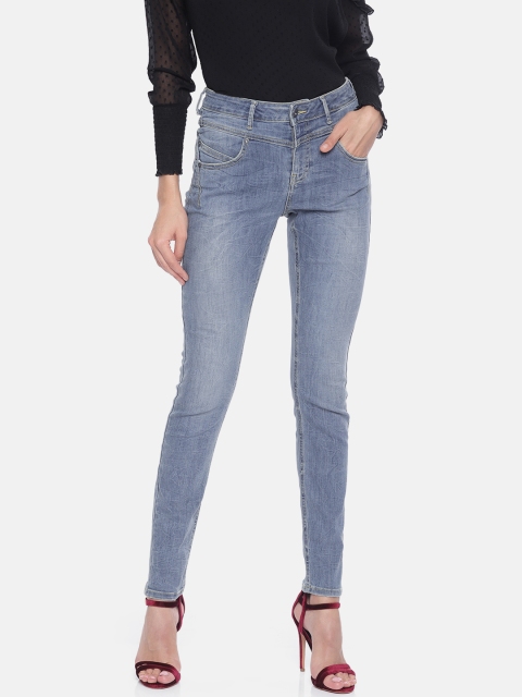 

Vero Moda Women Blue Slim Fit High-Rise Clean Look Stretchable Jeans