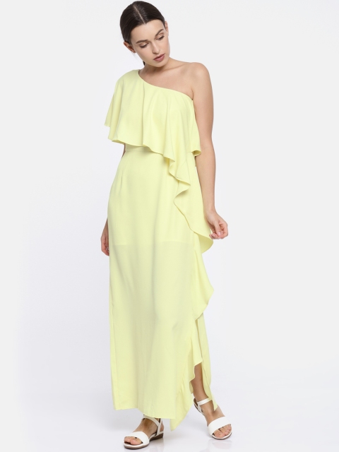 

Vero Moda Women Yellow Solid Maxi Dress