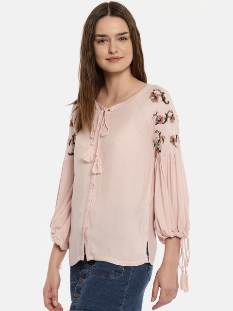 

Vero Moda Women Pink Solid Shirt Style Top