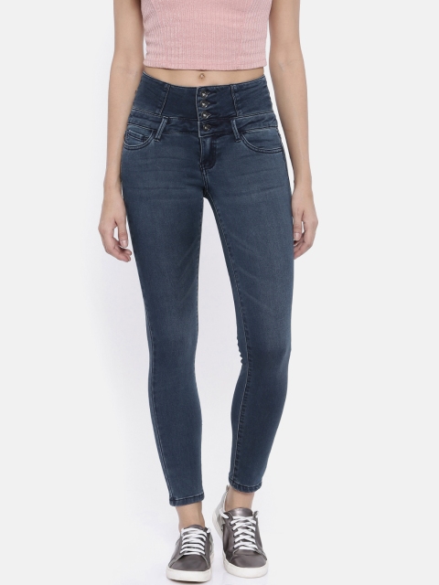 

Deal Jeans Women Blue Slim Fit High-Rise Clean Look Stretchable Jeans