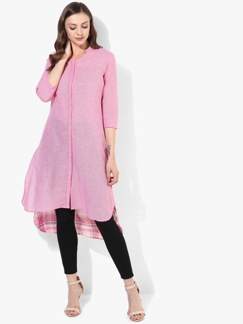 

Sangria Pink Self Design Tunic
