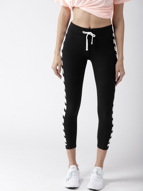 

FOREVER 21 Women Black Cropped Leggings