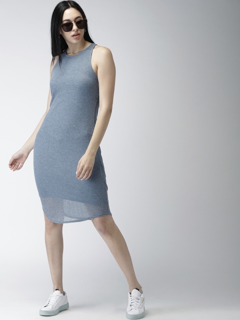 

FOREVER 21 Women Blue Bodycon Dress