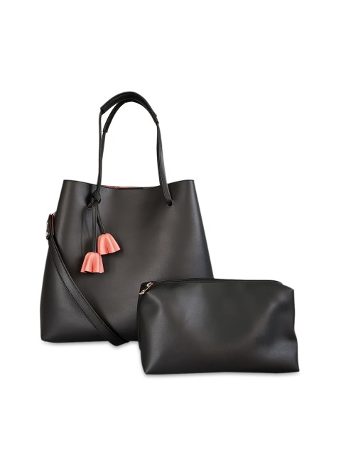 

Toteteca Black Solid Shoulder Bag