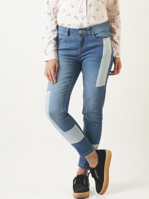

Blue Saint Women Blue Slim Fit Mid-Rise Clean Look Stretchable Jeans