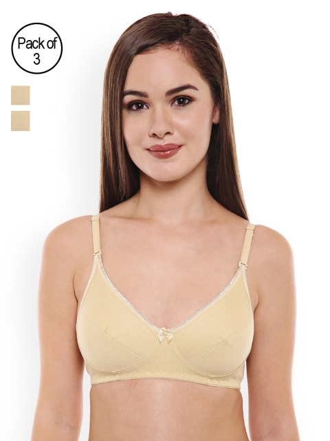 

Bodycare Pack of 3 Beige Bras E1550PYPYPY