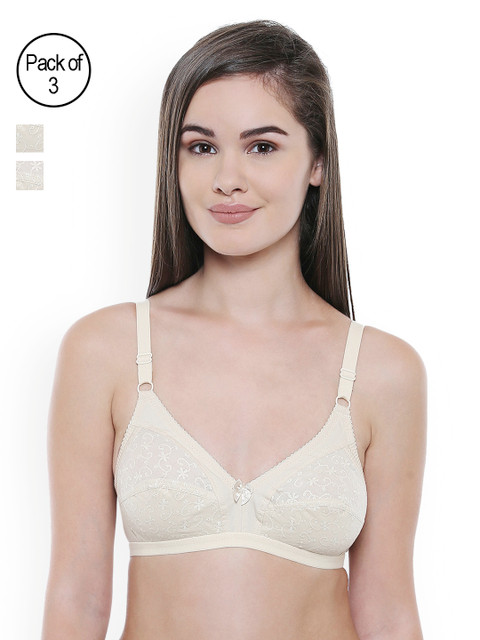 

Bodycare Pack of 3 Full Coverage Bras E5501SSS, Beige