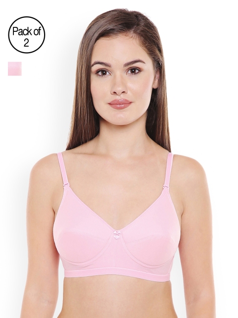 

Bodycare Pink Solid Pack of 2 Non-Wired Heavily Padded Everyday Bra E1574PIPI