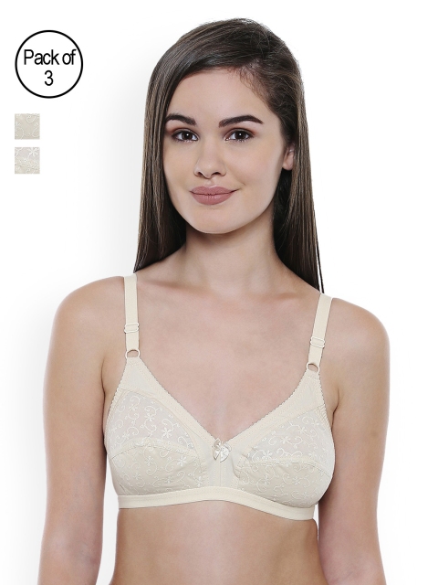 

Bodycare Pack of 3 Full Coverage Bras E5501SSS, Beige
