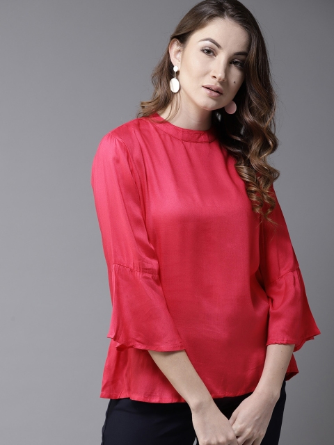 

HERE&NOW Women Pink Solid Top