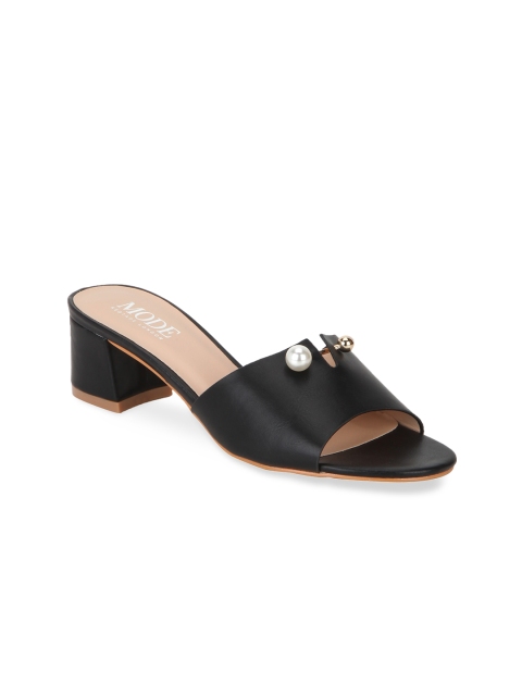 

Mode by Red Tape Women Black Solid Sandals