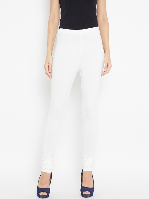 

Karigari White Churidar Leggings