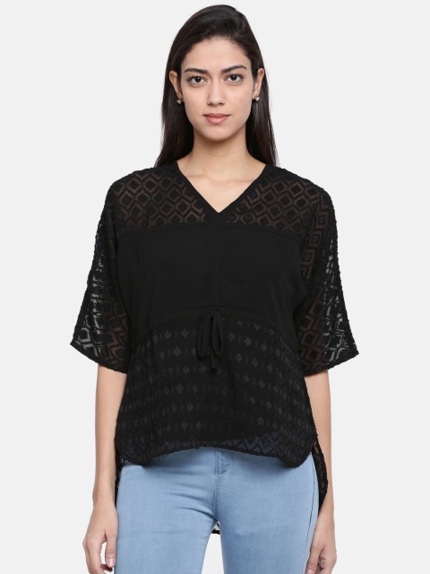 

Bronz Women Black Solid Top
